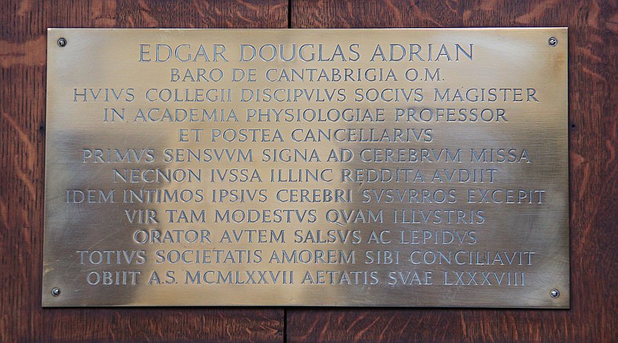 Edgar Douglas Adrian, PRS, OM