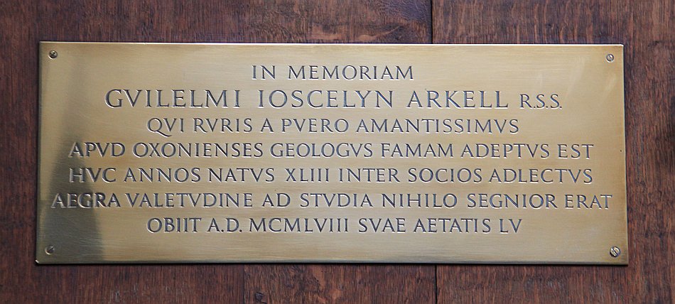 William Joscelyn Arkell, FRS
