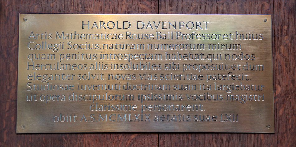 Harold Davenport, FRS