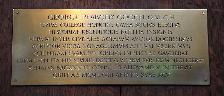 George Peabody Gooch, OM, CH