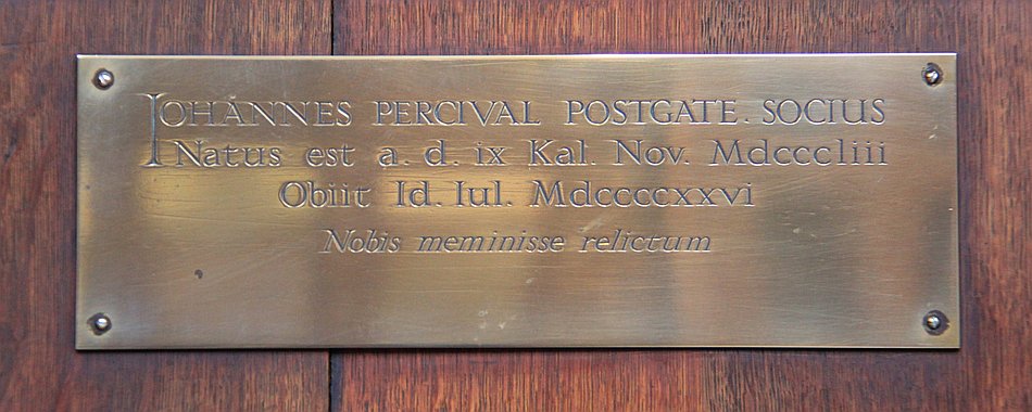 John Percival Postgate, FBA