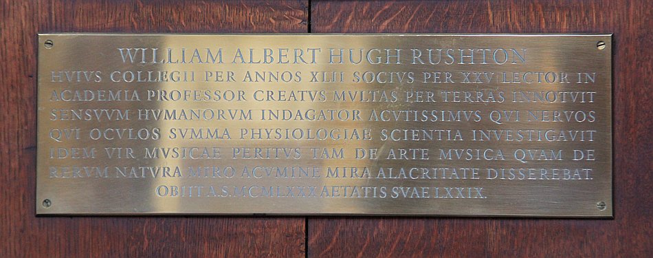 William Albert Hugh Rushton, FRS