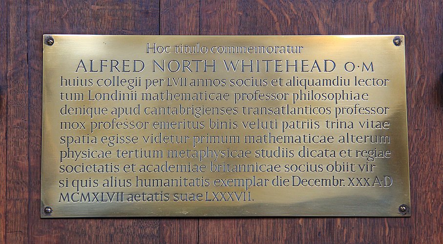 Alfred North Whitehead, OM, FRS, FBA